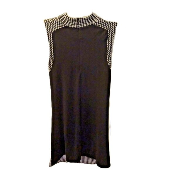 Zara Collection Pre-Loved Size Small Black Diamond Checkered Bodycon Dress - Picture 2 of 8